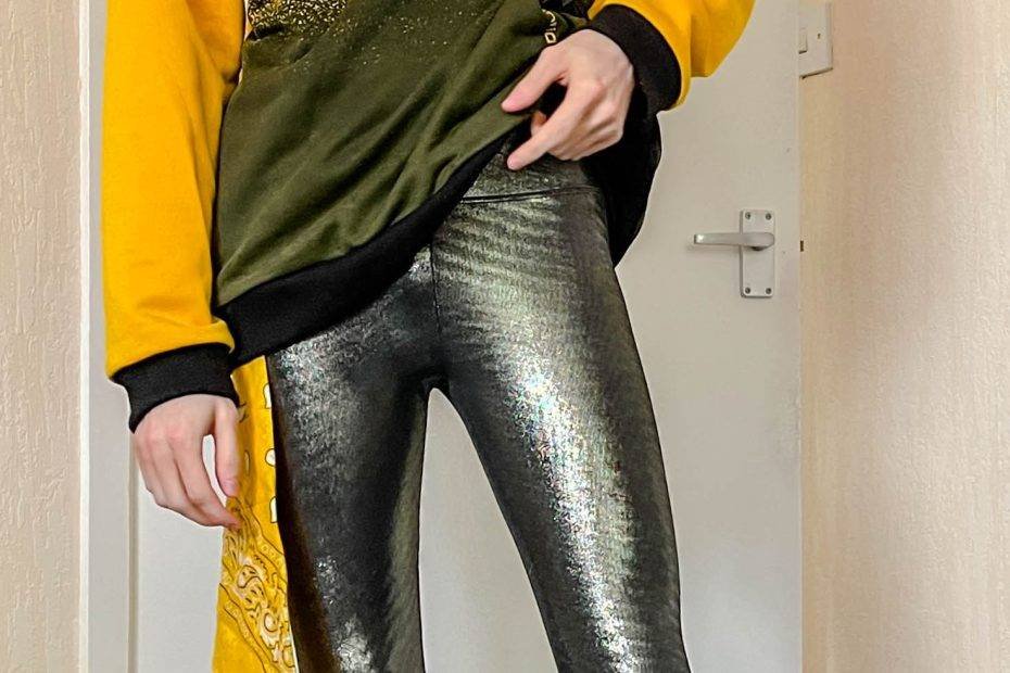 danny legging, koral mettalic gunmetal leggings, outfit, bandana, summer, spring style